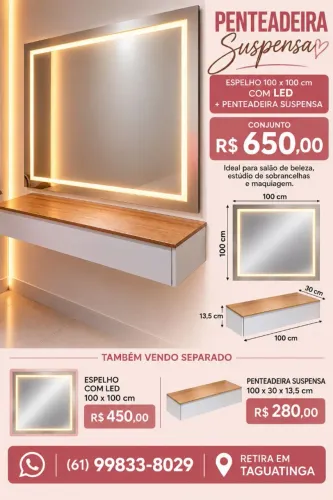 Penteadeira Suspensa