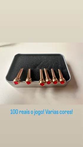 Pinos coloridos para violão de aço