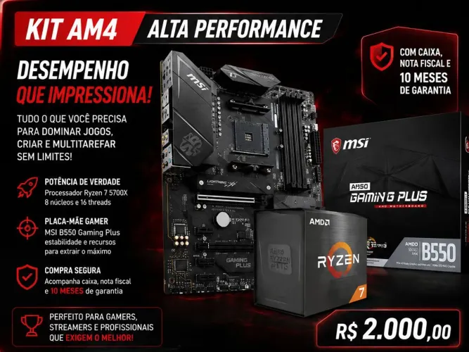 Kit AM4 Ryzen 5700x barato