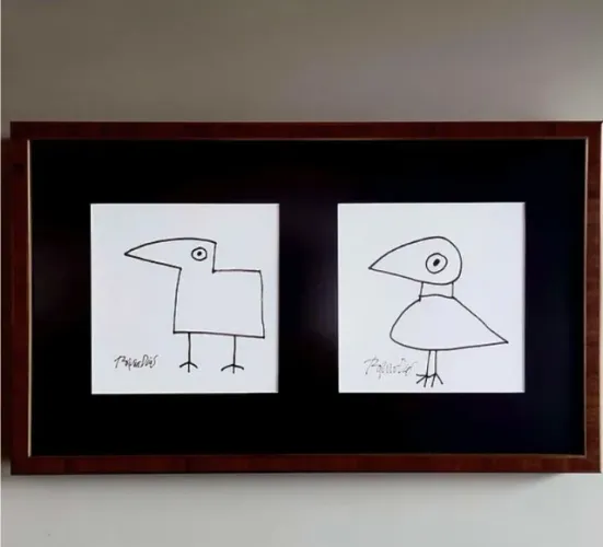 Desenho do artista Rogério Dias. Medidas: 36x17 cm Lote 679 (10x R$ 250,00)