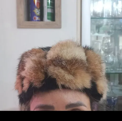 Gorro de pele legítimo