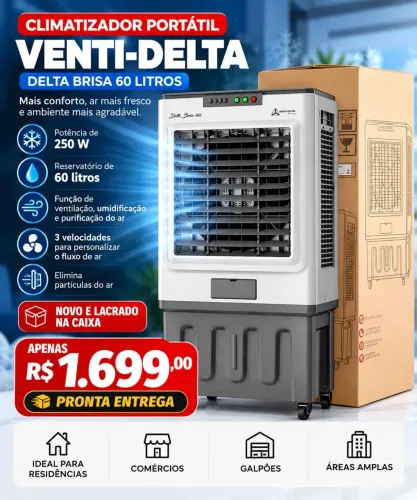Climatizador Venti Delta 60 l novo na caixa