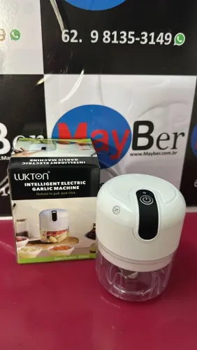 Mini Triturador de Alimentos Eletrico Sem Fio Com 3 Lâmina de Aço Inox - Unidade 