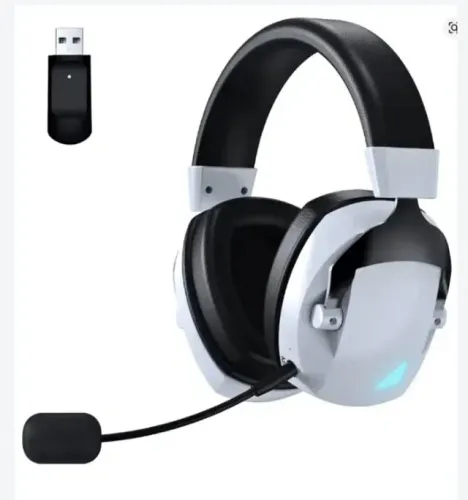 Headset Acinaci BL100 PRO com conexão sem fio 2.4GHz, Bluetooth e cabo P2.