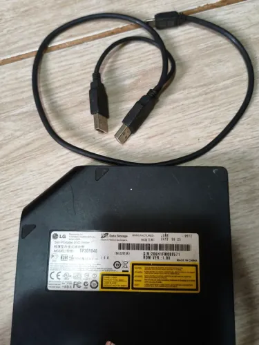 Leitor e gravador de cd/dvd portátil LG
