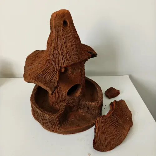 Comedouro para Passarinhos de Barro Artesanal para Reparo