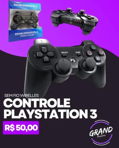 Controle Playstation 3 sem fio ps3