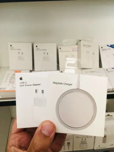 Carregador Magnético Sem Fio Com fonte de 20W