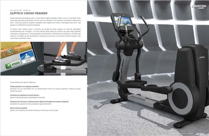 Elíptico Life Fitness Elevation 95XA Cross Trainner