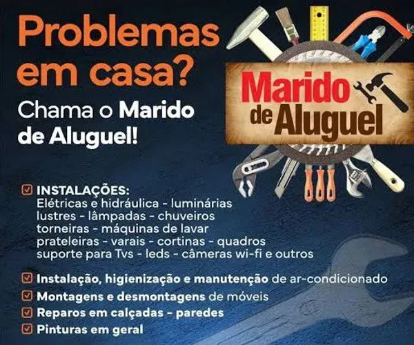 Marido de Aluguel Profissional - Manutenção, Reparos e Soluções com Segurança