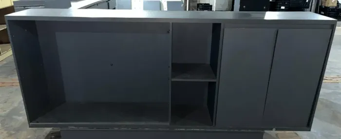 Balcão Atendimento Com Divisórias e Porta Balcão Loja