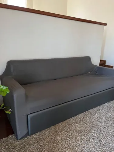 Sofá cama cinza 