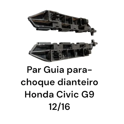Par Guia Para-choque Dianteiro Honda Civic G9 12/16