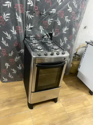Fogão Esmaltec 4 bocas inox semi novo