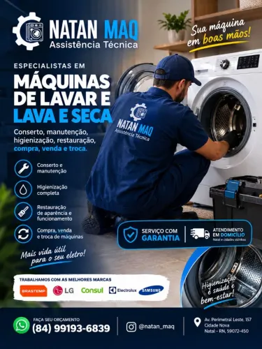 CONSERTO DE MÁQUINA DE LAVAR - NATAN MAQ
