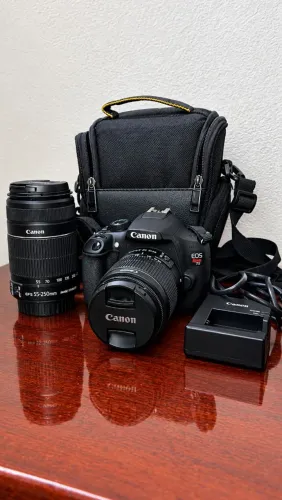 Canon Rebel T5 + 2 lentes - Kit completo