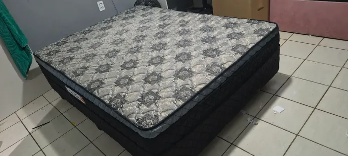 Cama box casal conjugada