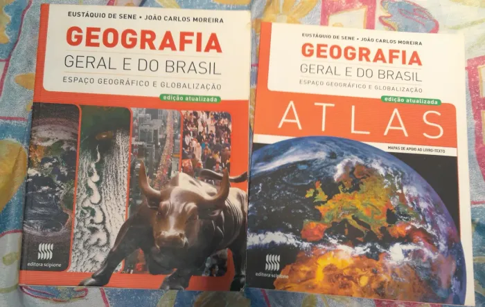 Geografia Geral e do Brasil, Eustáquio - Volume único (Acompanha atlas) - usado