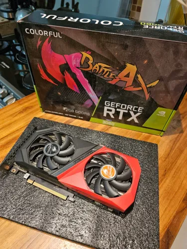 Placa de Vídeo RTX 3060 12GB DDR6 Colorful Battle Ax