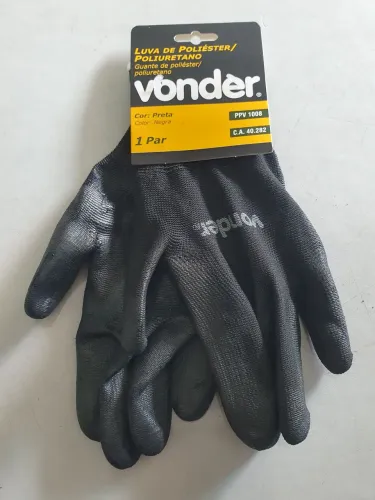 Luva protecão de poliéster Vonder M