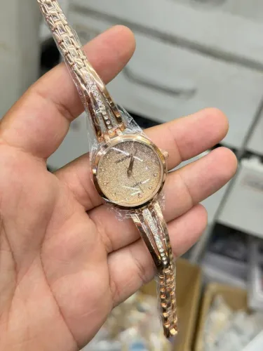 Relógio Swarovski rose clone