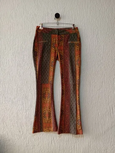 calça bootcut bluesteel paisley feminina tam 34