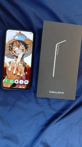 Vendo s25 fe novo troco só se for por um pouco x8pro ou s24 padrão ou iPhone 14 padrão só