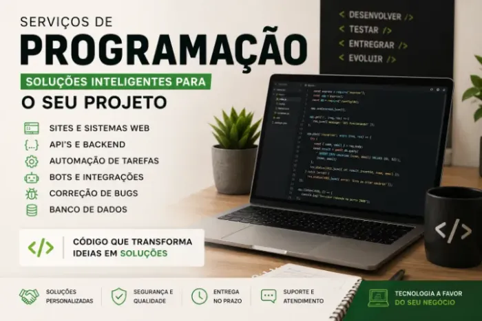 Desenvolvimento de sites, sistemas e automações