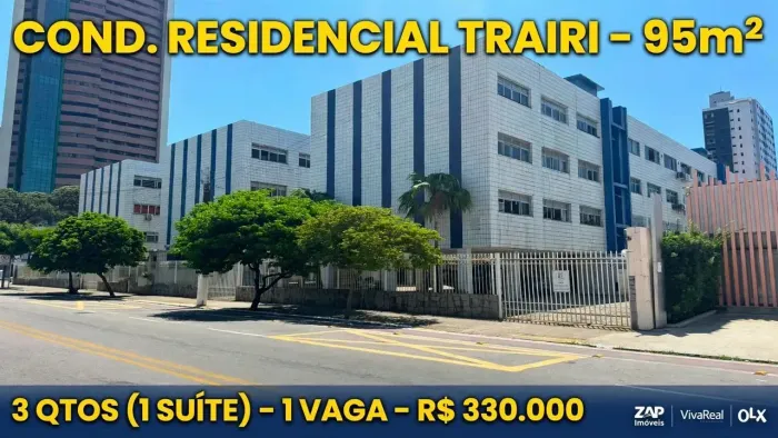 Apartamento 95m² na Rua Trairi - Petrópolis - OPORTUNIDADE ABAIXO DO MERCADO - R$330.000