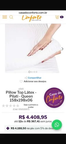 Pillow Top 100% LÁTEX