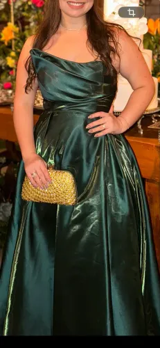 Vestido de festa verde