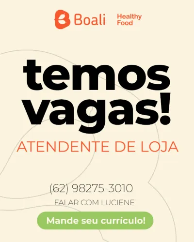 atendimento em franquia de comida saudável - jardim goiás