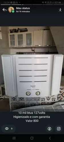 Ar condicionado 7.500 btus 127volts Higienizado e com garantia 