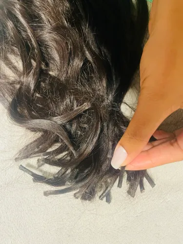 Cabelo humano 55cm 200g todo preparado para colocar