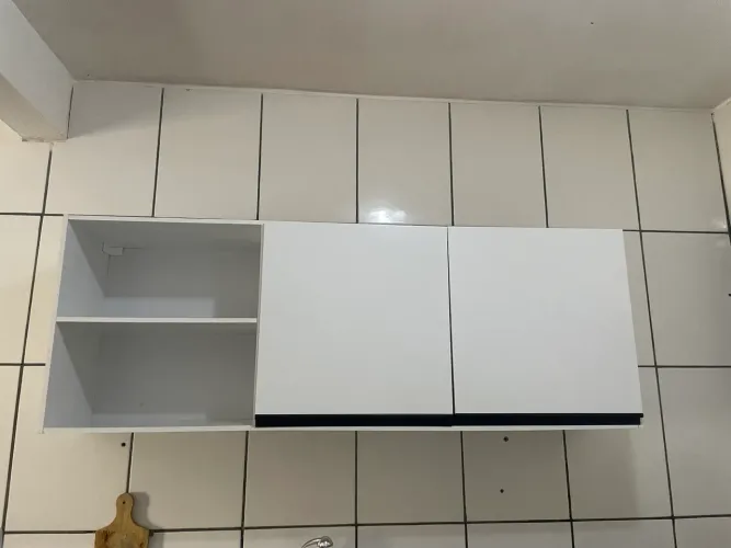 Armário de Cozinha Aéreo 150 cm 2 Portas Veneza Multimóveis Branco