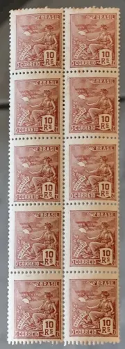Selo postal - Vovó 10 reis.