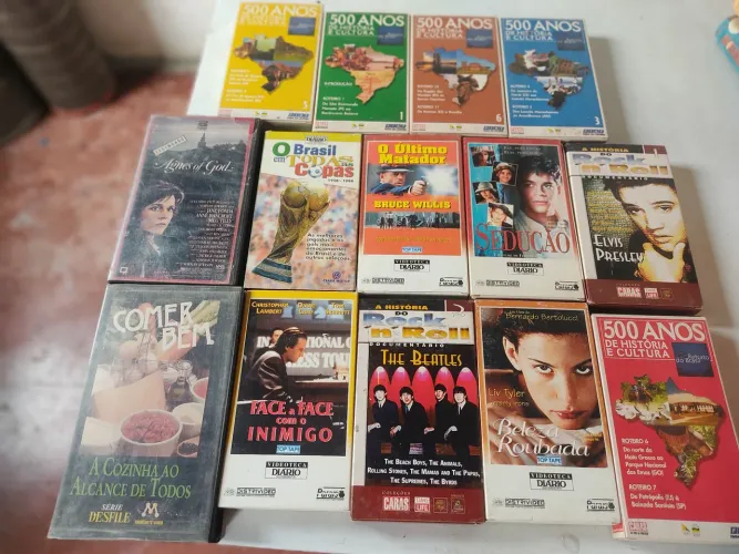 Filmes gêneros diversos 60 fitas VHS 