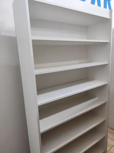 3 estantes MDF branco 200x90