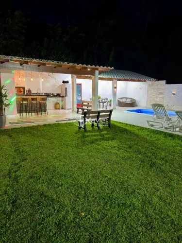 Chácara com 1.000 m² à venda em Dois Irmãos, Anchieta/ES | Casa 3 quartos, piscina, área g
