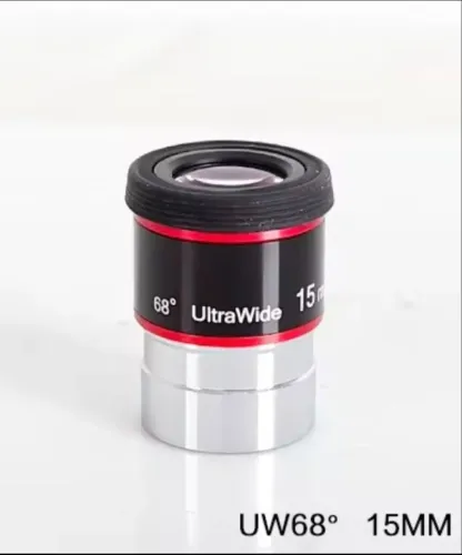 Ocular Angeleyes para Telescópio de 1,25", de 15mm, 68° de Campo de Visão e FMC