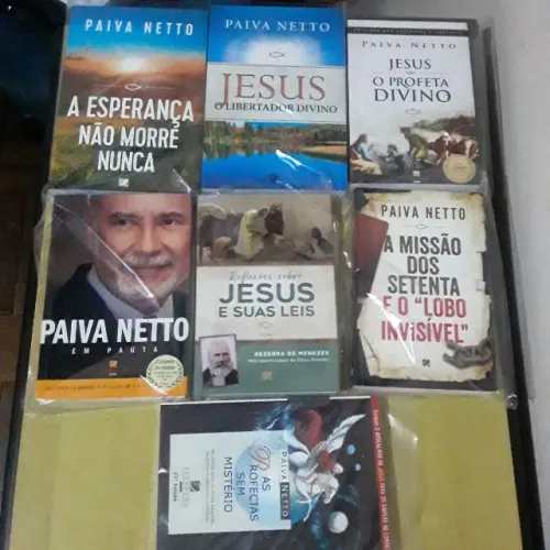 LOTE COM 7 LIVROS PAIVA NETTO PROFECIAS SEM MISTÉRIO PROFETA DIVINO LIBERTADOR ESPERANÇA