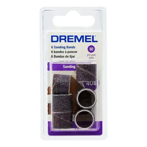Dremel Tubos Lixa Para Madeira 408 Gr60 1/2 6un Original