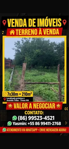 VENDO TERRENO EM TIMON