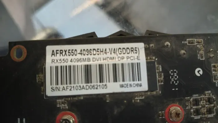 Placa de vídeo RX 550 4gb