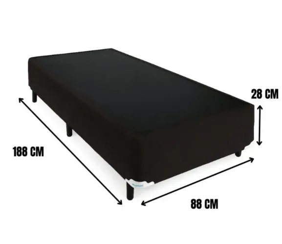 Base de cama box solteiro