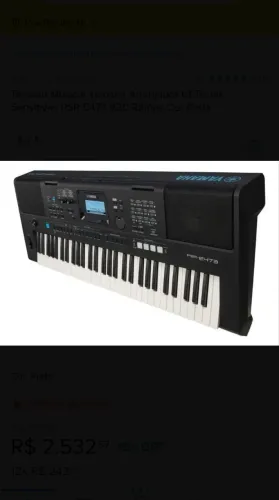 YAMAHA PSR E473 - venda pra melhora de setup, analiso trocas ?
