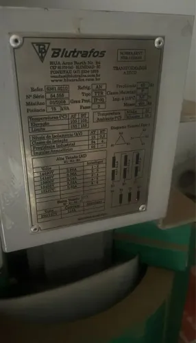 Vende-se transformando a seco 75kva 