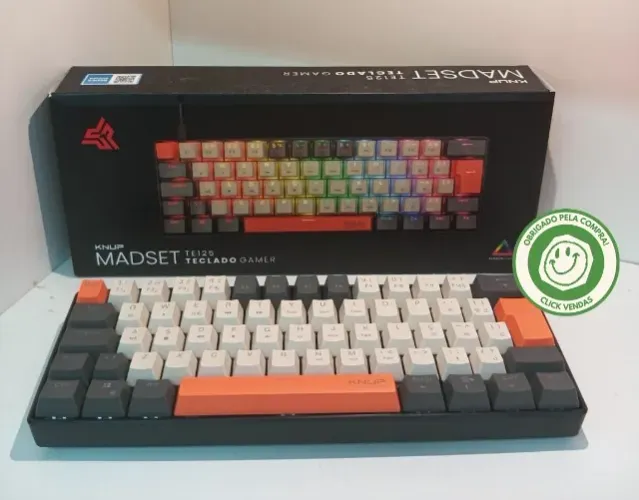 Teclado Mecânico Knup Kp-te125 Rainbow Pt-br