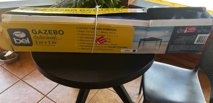 Gazebo Dobrável Bel de 3m x 3m 