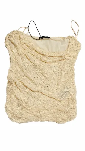 Blusa Zara de Renda com Brilho - Tamanho XS